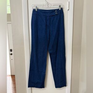 Talbots Classic Blue Denim Trousers